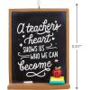 Hallmark A Teacher’s Heart Blackboard Christmas Ornament, Back to School Ornament for Tree