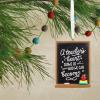 Hallmark A Teacher’s Heart Blackboard Christmas Ornament, Back to School Ornament for Tree