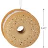 Hallmark Christmas Ornament, North Pole Pizza Ornament, Food Gifts(Everything Bagel with Cream Cheese)