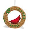 Hallmark Dayspring Cardinal on Wreath Christmas Ornament(Cardinal)