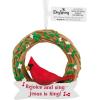Hallmark Dayspring Cardinal on Wreath Christmas Ornament(Cardinal)