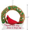 Hallmark Dayspring Cardinal on Wreath Christmas Ornament(Cardinal)
