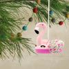 Hallmark Swan Pool Float Christmas Ornament(Flamingo Pool Float)