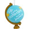 Hallmark Cozy Holiday Wishes Snow Globe Christmas Ornament(Globe)