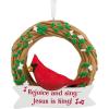 Hallmark Dayspring Cardinal on Wreath Christmas Ornament(Cardinal)