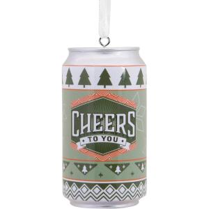 Hallmark Boxed Wine Christmas Ornament(Cheers to You Beer Can)