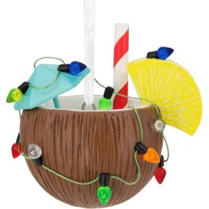 Hallmark Festive Coconut Cocktail Christmas Ornament