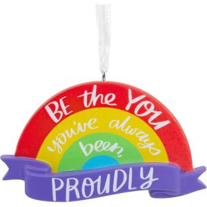 Hallmark Proudly Be You Rainbow Christmas Ornament(Be the You)