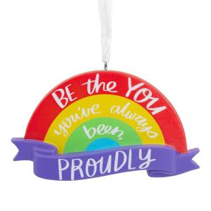 Hallmark Proudly Be You Rainbow Christmas Ornament(Proudly Be You)