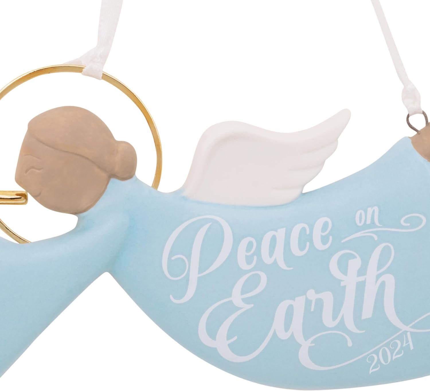 image:imageHallmark Angel Peace on Earth 2024 Christmas Ornament Premium PorcelainPeace on Earth Angel