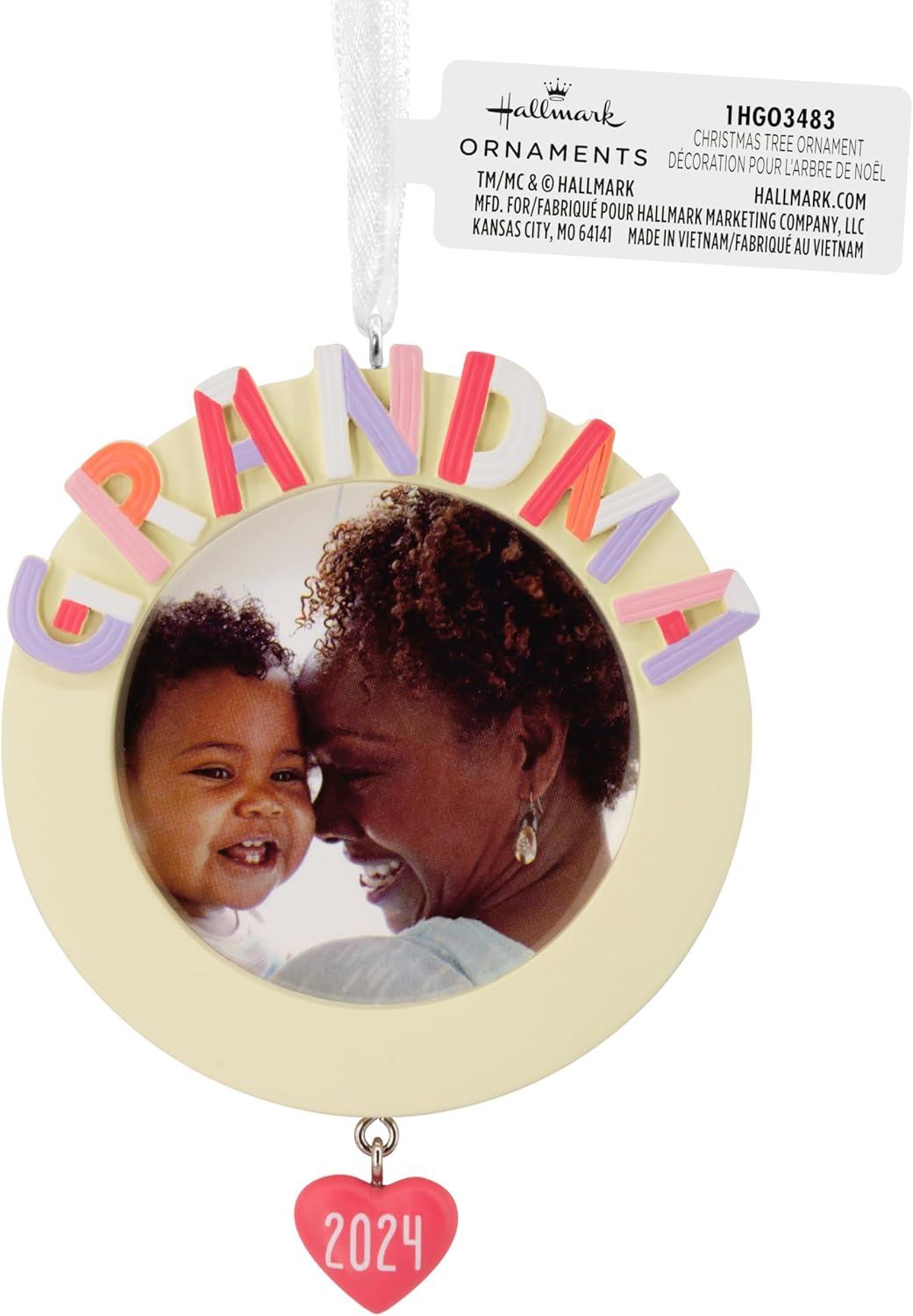 image:imageHallmark Grandma Photo Holder 2024 Christmas OrnamentGrandma Photo Holder 2024
