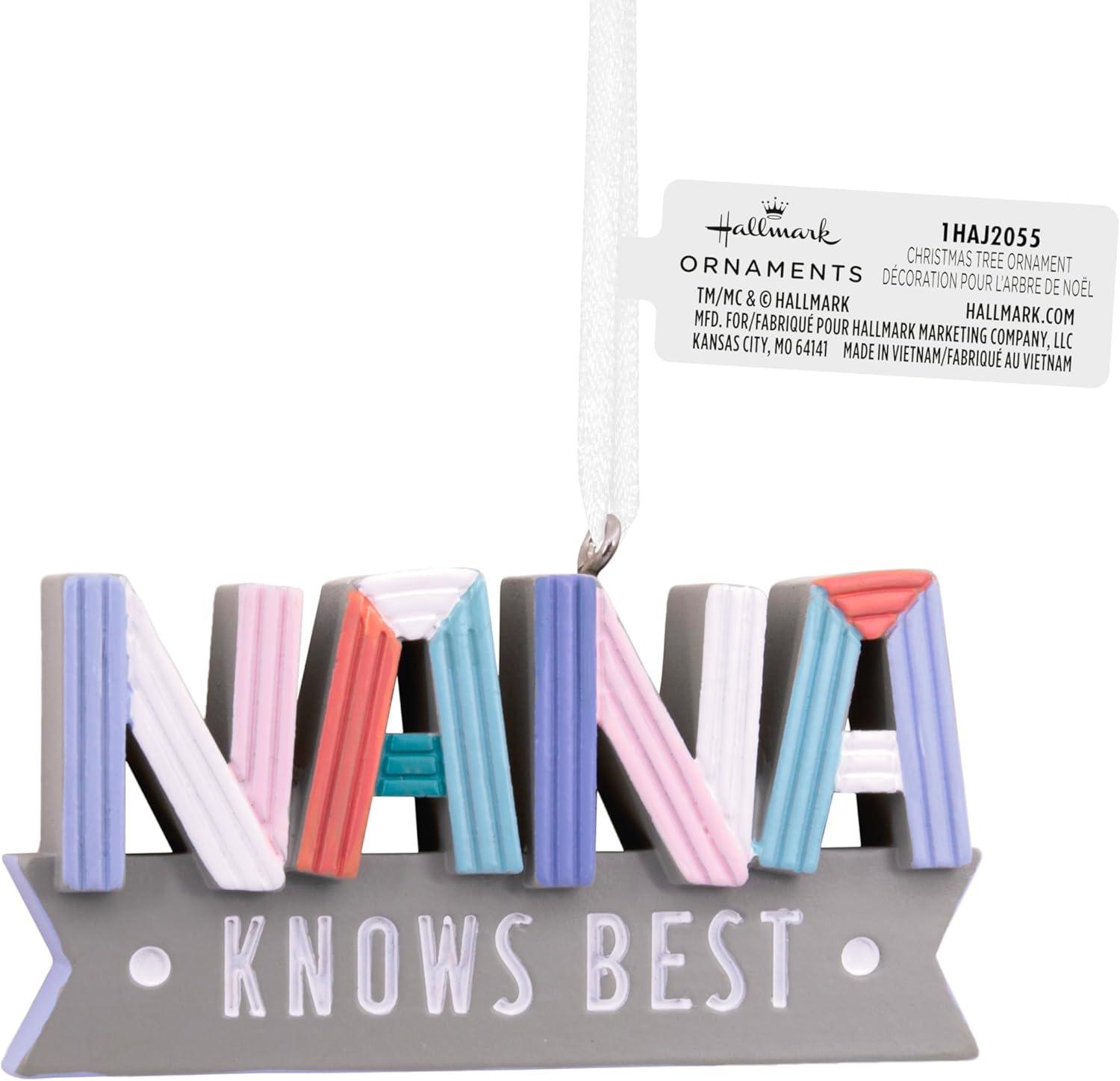 image:imageHallmark Grandma Photo Holder 2024 Christmas OrnamentNana Knows Best