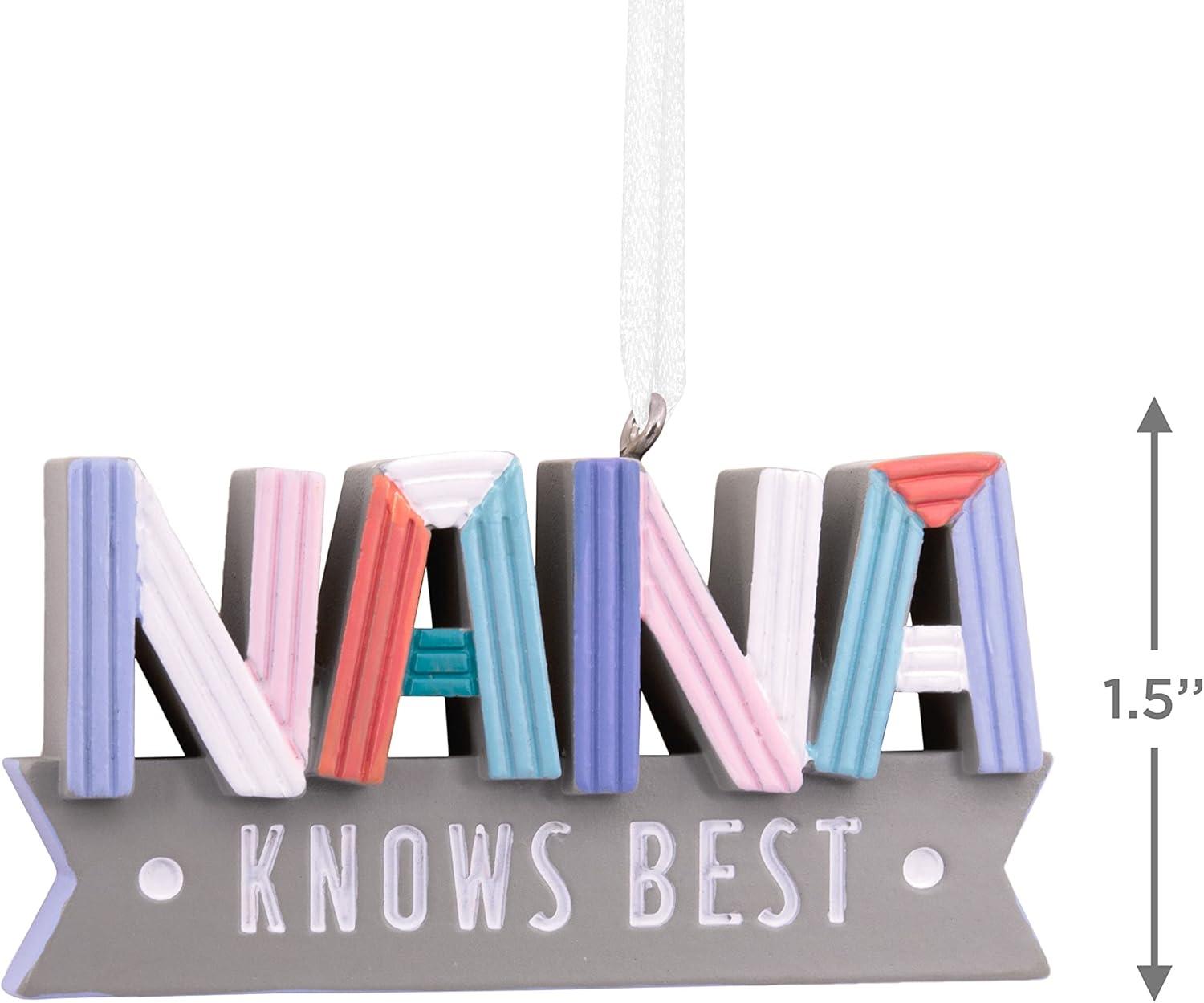 image:imageHallmark Grandma Photo Holder 2024 Christmas OrnamentNana Knows Best