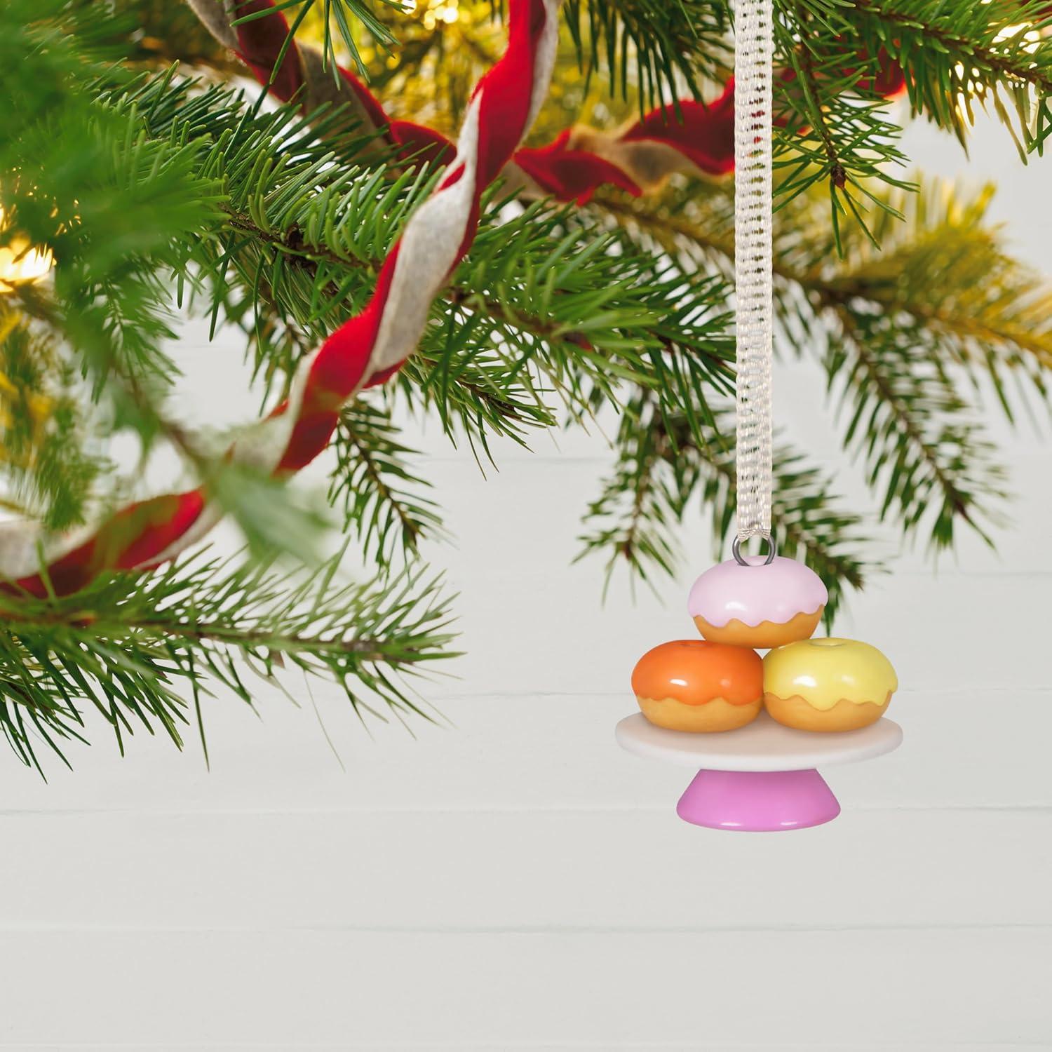 image:imageHallmark Keepsake 1 Miniature Christmas Ornament 2024 Mini Lets Celebrate Porcelain Birthday GiftPorcelain Birthday Donuts