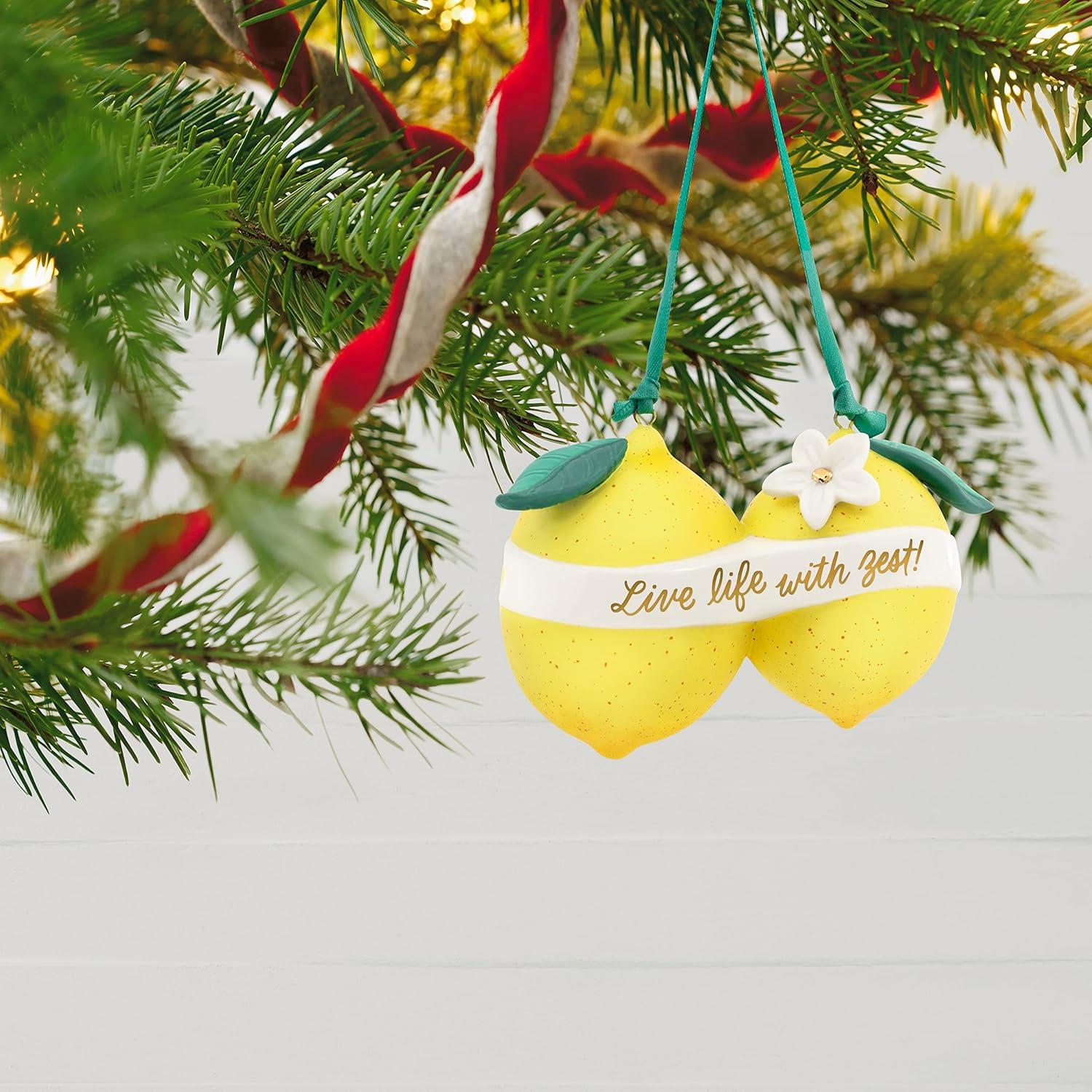 image:imageHallmark Keepsake Christmas Ornament 2023 Live Life With Zest Lemon Ornament