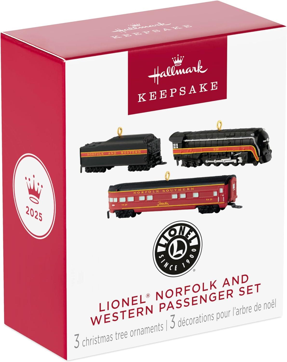 image:imageHallmark Keepsake Christmas Ornament 2024 Lionel Union Pacific Rotary Bathtub Gondola Metal Gifts for Train LoversLionel Norfolk and Western Passenger