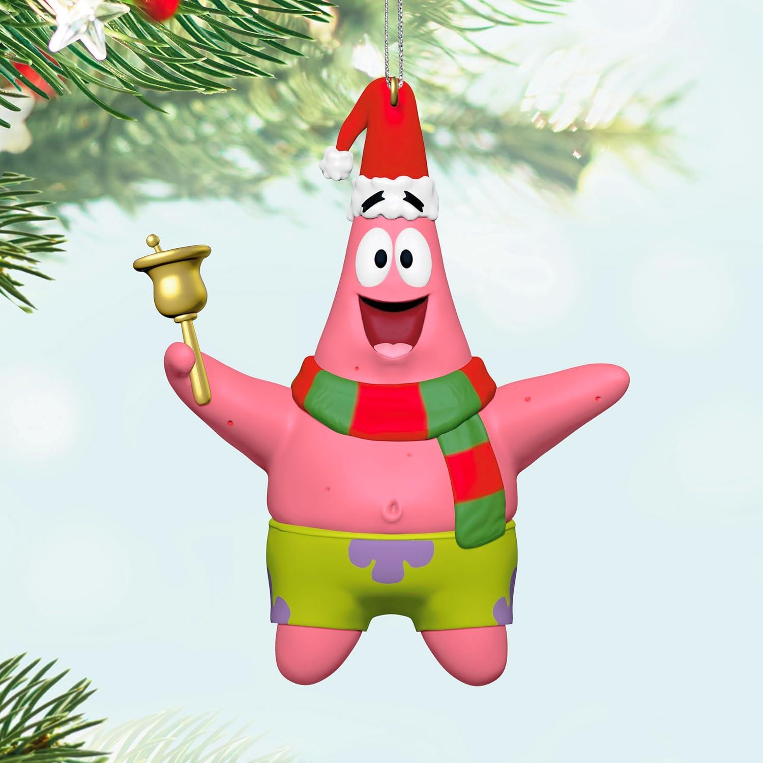 image:imageHallmark Keepsake Christmas Ornament 2024 Nickelodeon SpongeBob SquarePants Patrick Rings in the Season Cartoon GiftsSpongeBob SquarePants