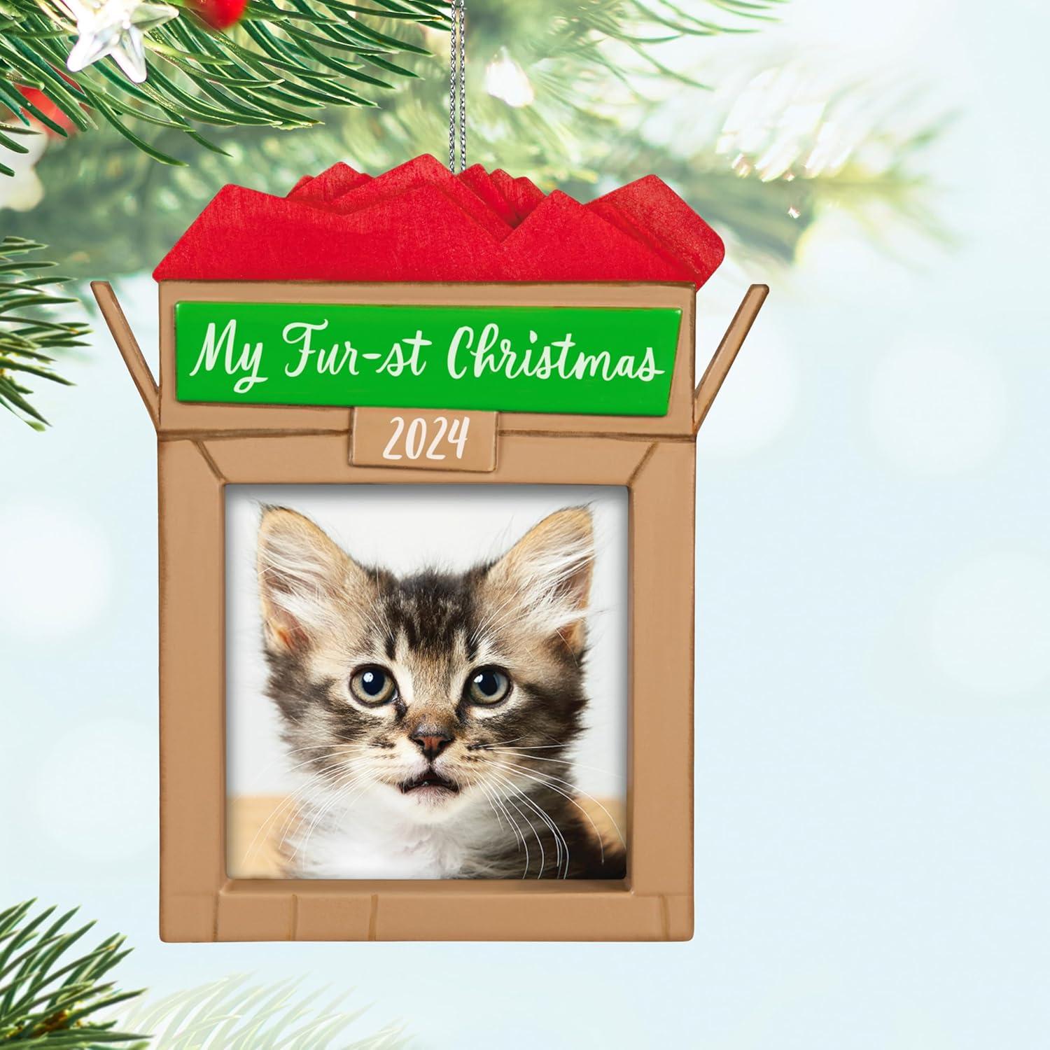 image:imageHallmark Keepsake Christmas Ornament 2024 Pets Furst Christmas 2024 Photo Frame Pet Gifts2024 My Furst Christmas