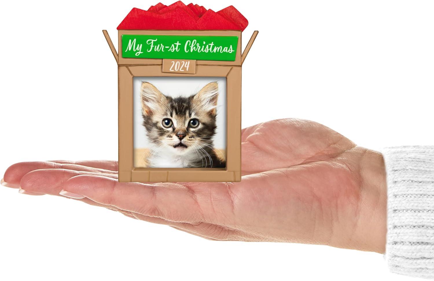image:imageHallmark Keepsake Christmas Ornament 2024 Pets Furst Christmas 2024 Photo Frame Pet Gifts2024 My Furst Christmas