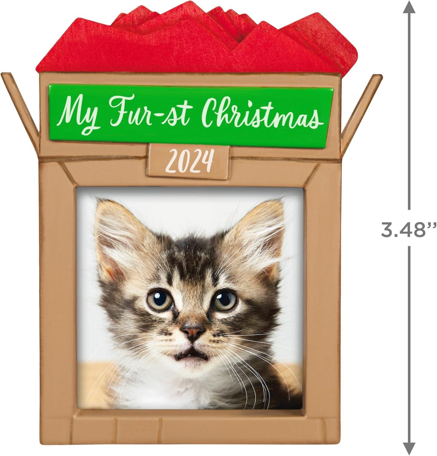 image:imageHallmark Keepsake Christmas Ornament 2024 Pets Furst Christmas 2024 Photo Frame Pet Gifts2024 My Furst Christmas