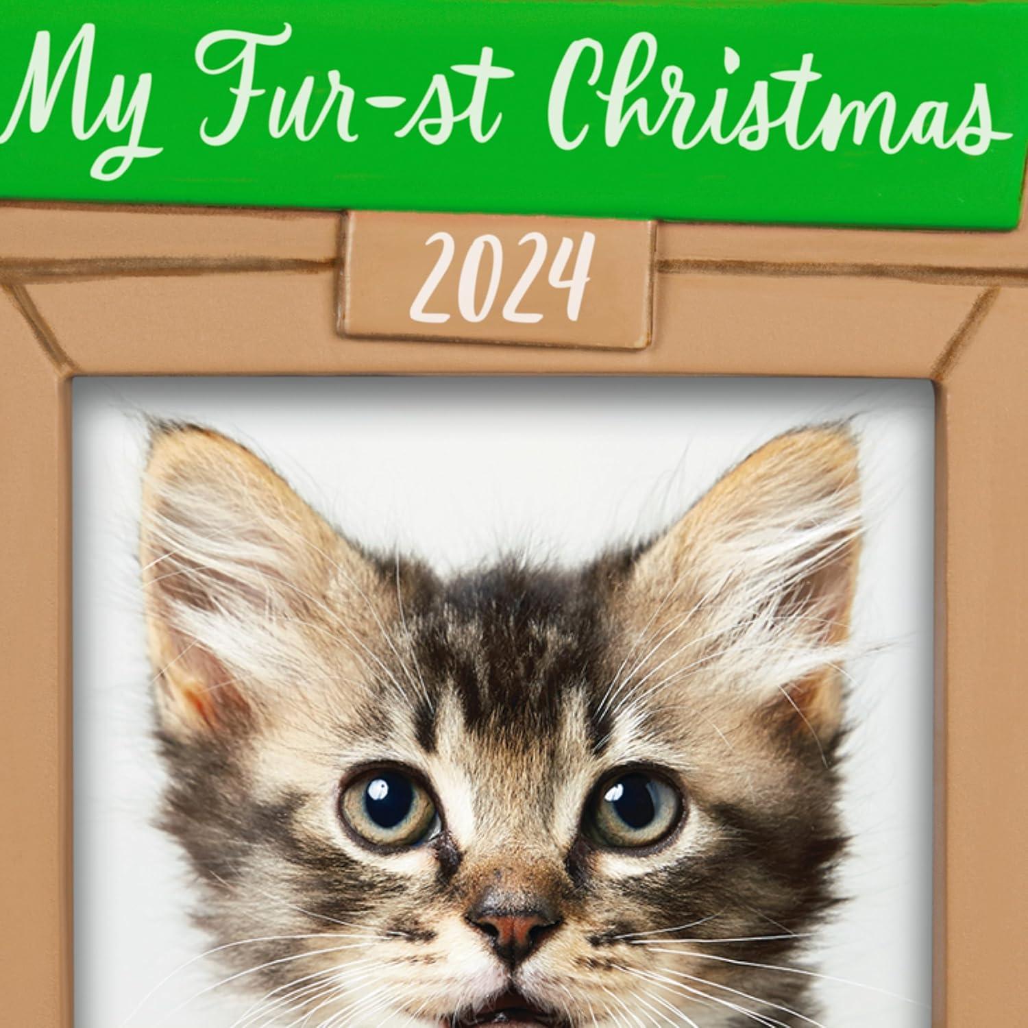 image:imageHallmark Keepsake Christmas Ornament 2024 Pets Furst Christmas 2024 Photo Frame Pet Gifts2024 My Furst Christmas