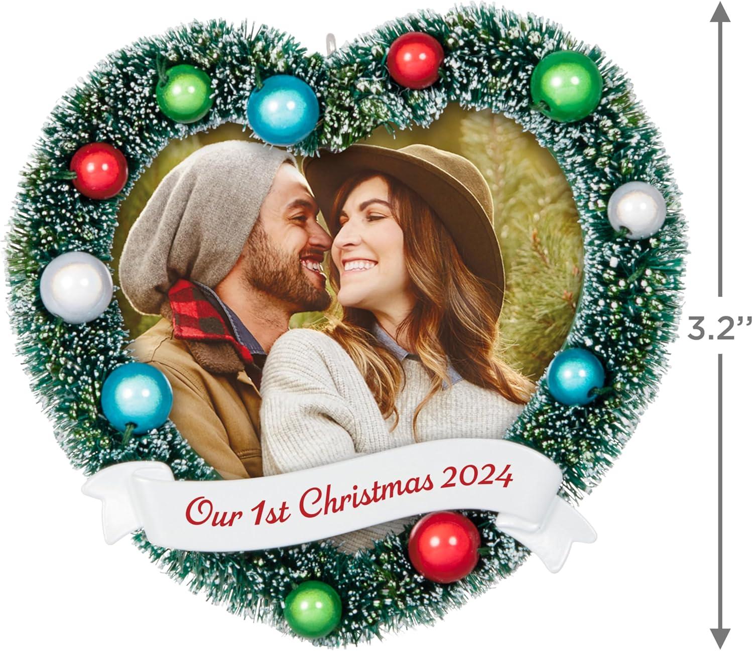 image:imageHallmark Keepsake Christmas Ornament 2025 A Perfect Match Gifts for Couples2024 Our First Christmas Photo Frame