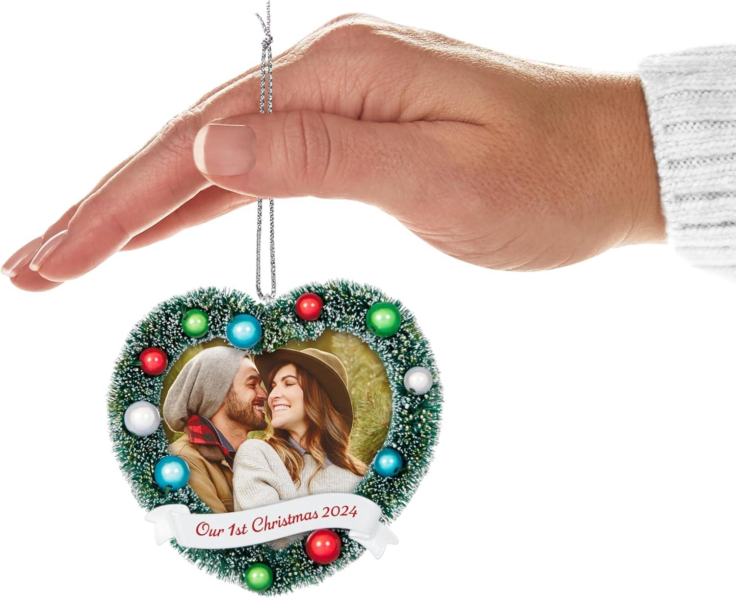 image:imageHallmark Keepsake Christmas Ornament 2025 A Perfect Match Gifts for Couples2024 Our First Christmas Photo Frame