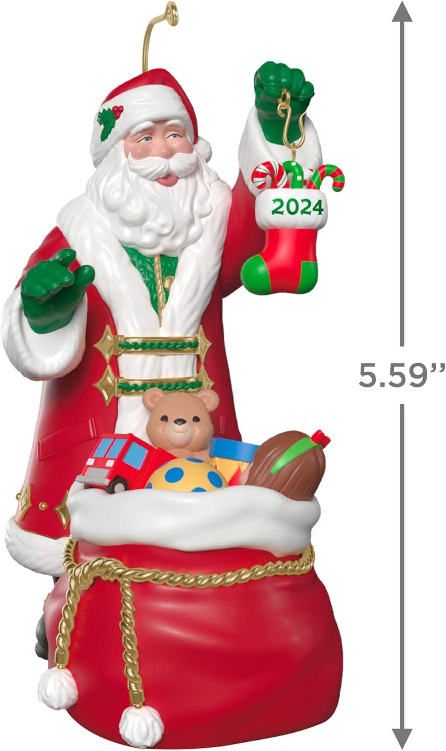 image:imageHallmark Keepsake Christmas Ornament 2025 Stocking Stuffers Santa Collectors GiftsSanta with Toys