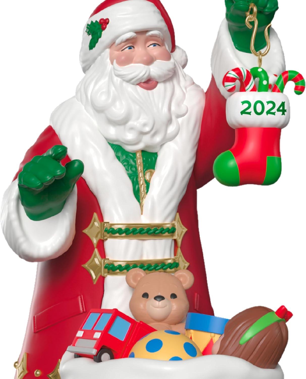 image:imageHallmark Keepsake Christmas Ornament 2025 Stocking Stuffers Santa Collectors GiftsSanta with Toys