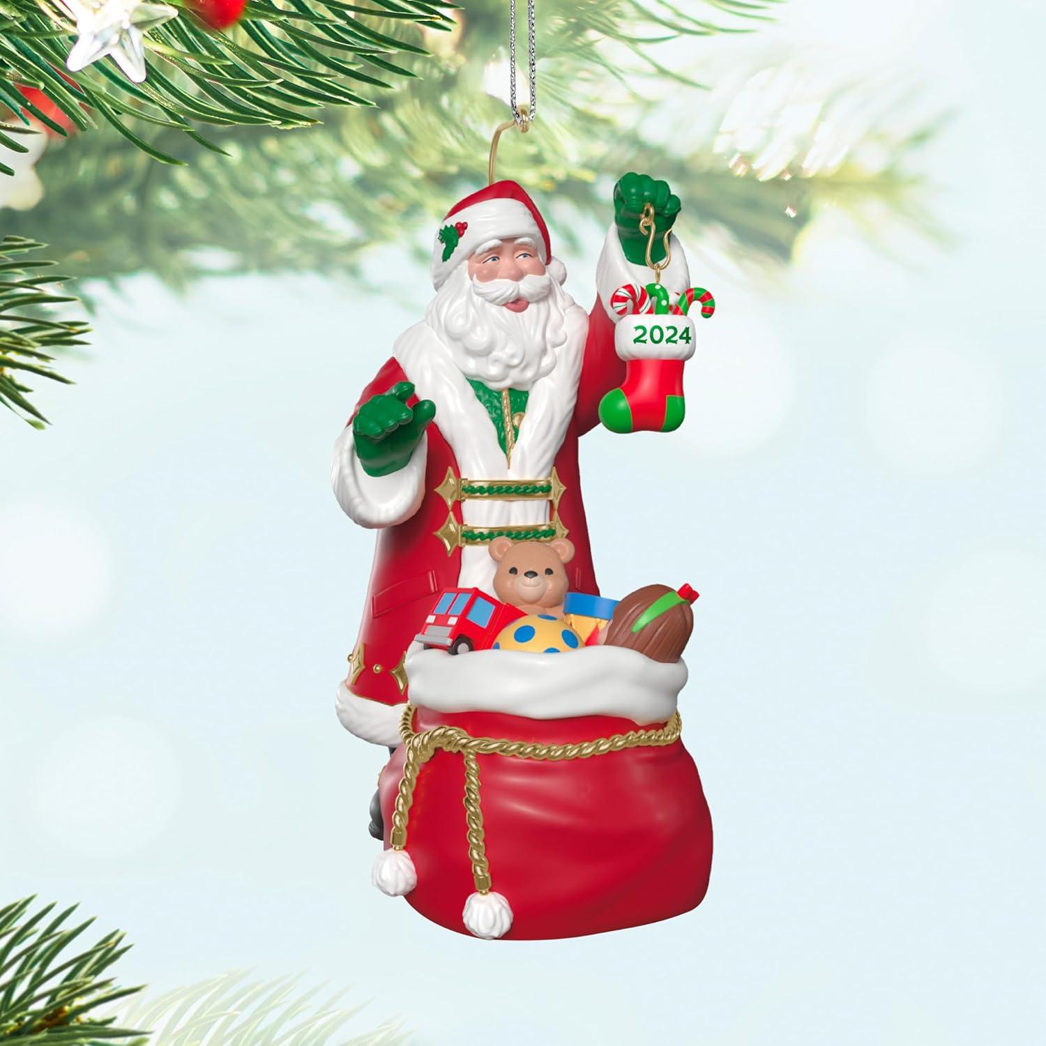 image:imageHallmark Keepsake Christmas Ornament 2025 Stocking Stuffers Santa Collectors GiftsSanta with Toys