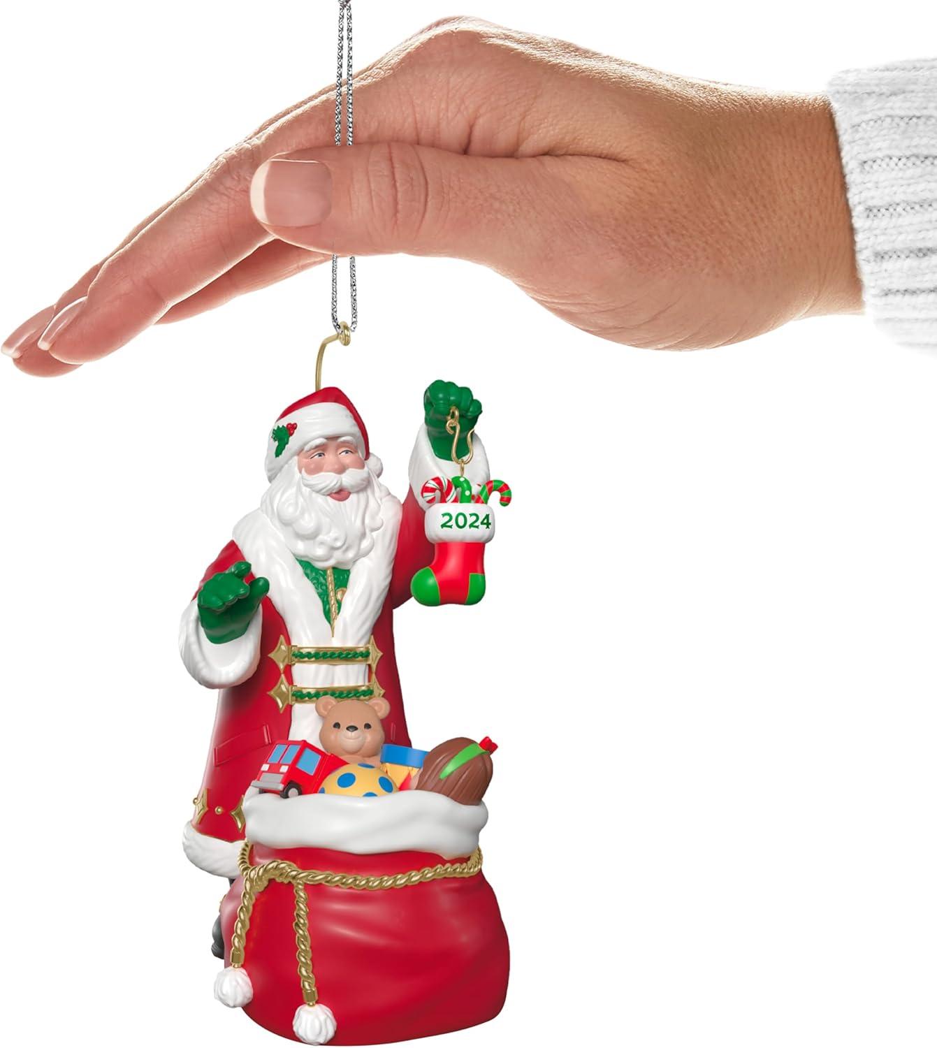 image:imageHallmark Keepsake Christmas Ornament 2025 Stocking Stuffers Santa Collectors GiftsSanta with Toys