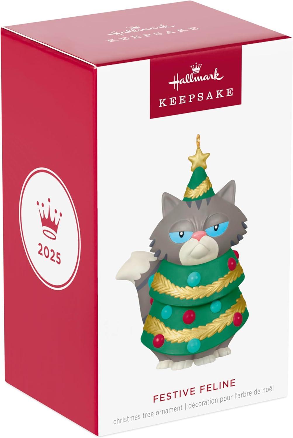 image:imageHallmark Keepsake Christmas Ornament Festive Feline Funny GiftsFestive Feline