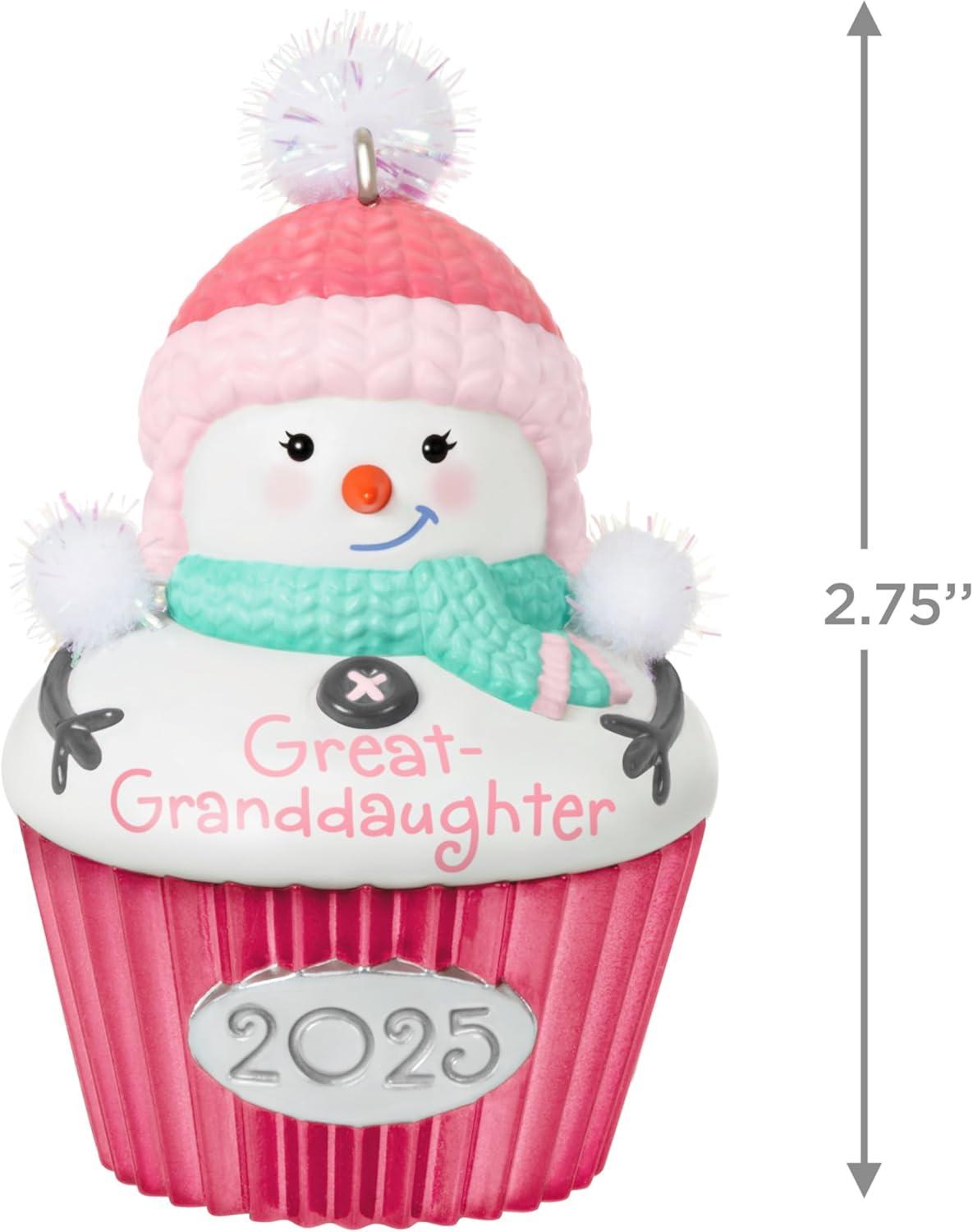 image:imageHallmark Keepsake Christmas Ornament GreatGranddaughter Cupcake 20252025 GreatGranddaughter