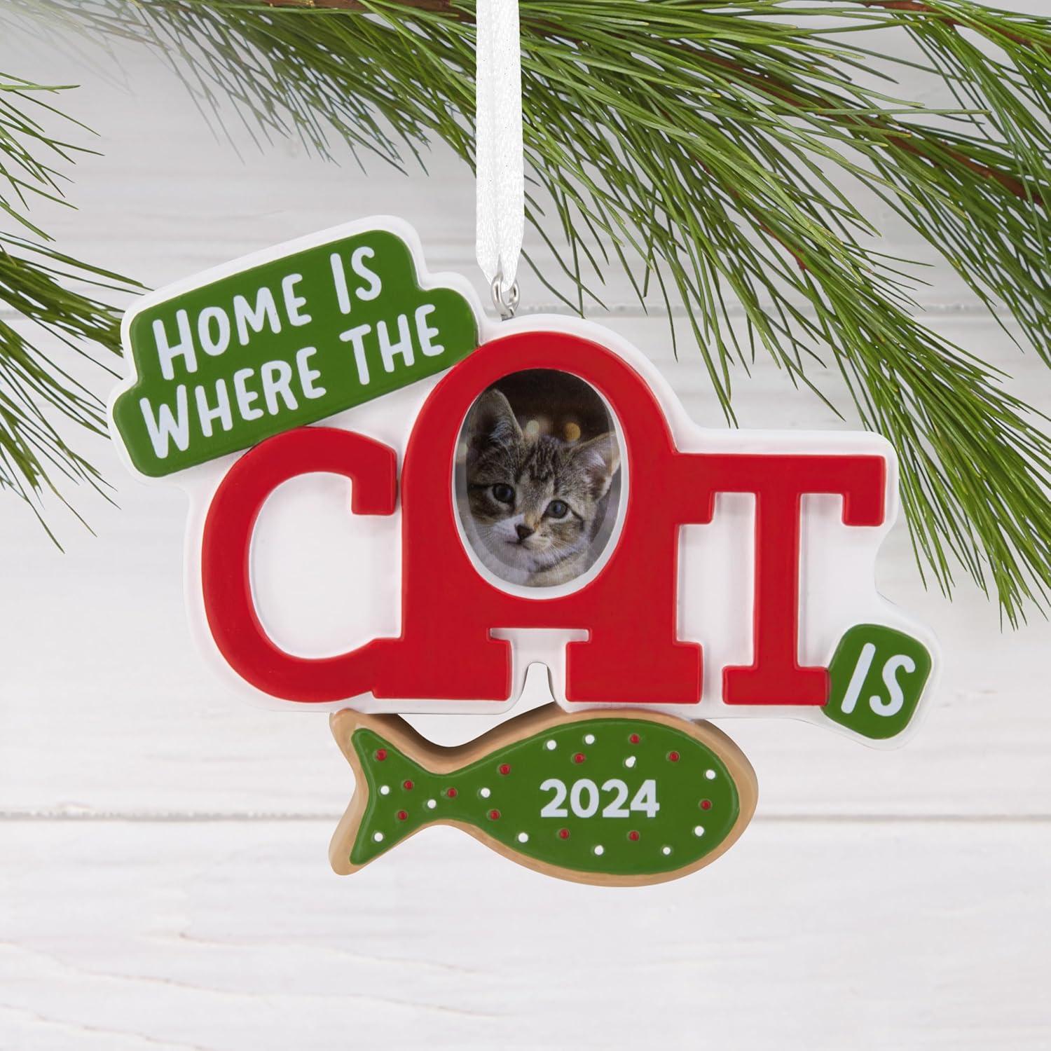 image:imageHallmark Keepsake Christmas Ornament Home is Where The Cat is Photo Frame 2024Cat Photo Holder