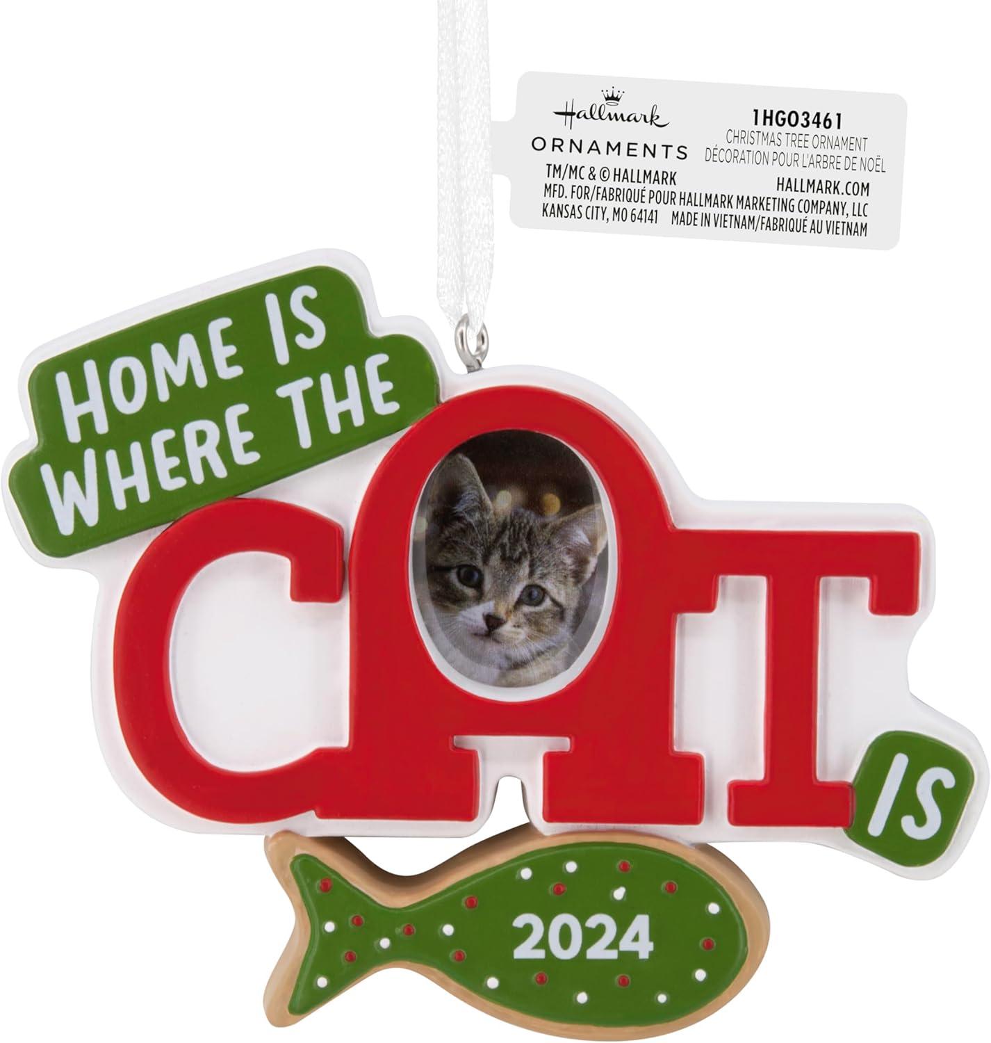 image:imageHallmark Keepsake Christmas Ornament Home is Where The Cat is Photo Frame 2024Cat Photo Holder