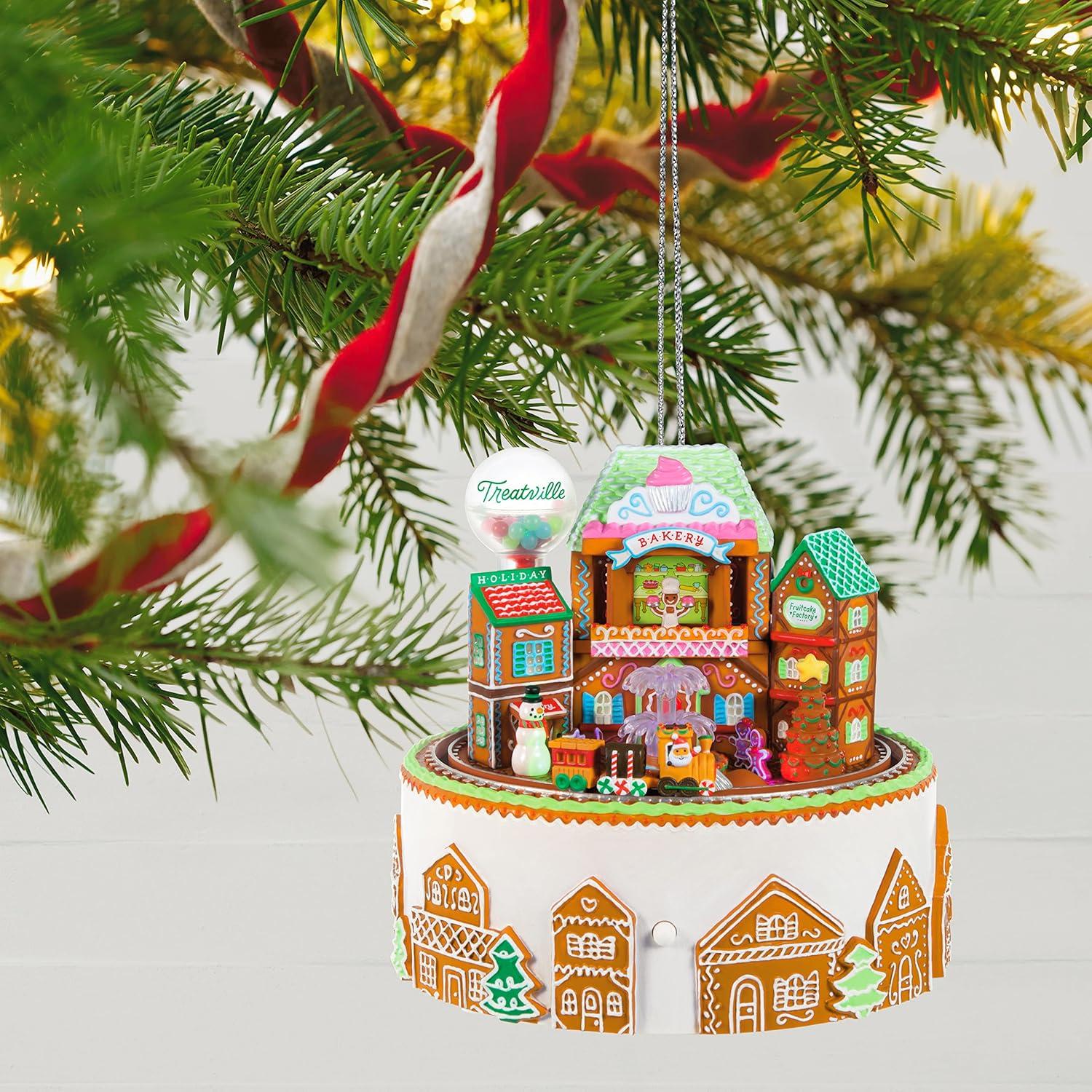 image:imageHallmark Keepsake Christmas Ornament Keepsake Village Musical with Light and MotionGingerbread Village