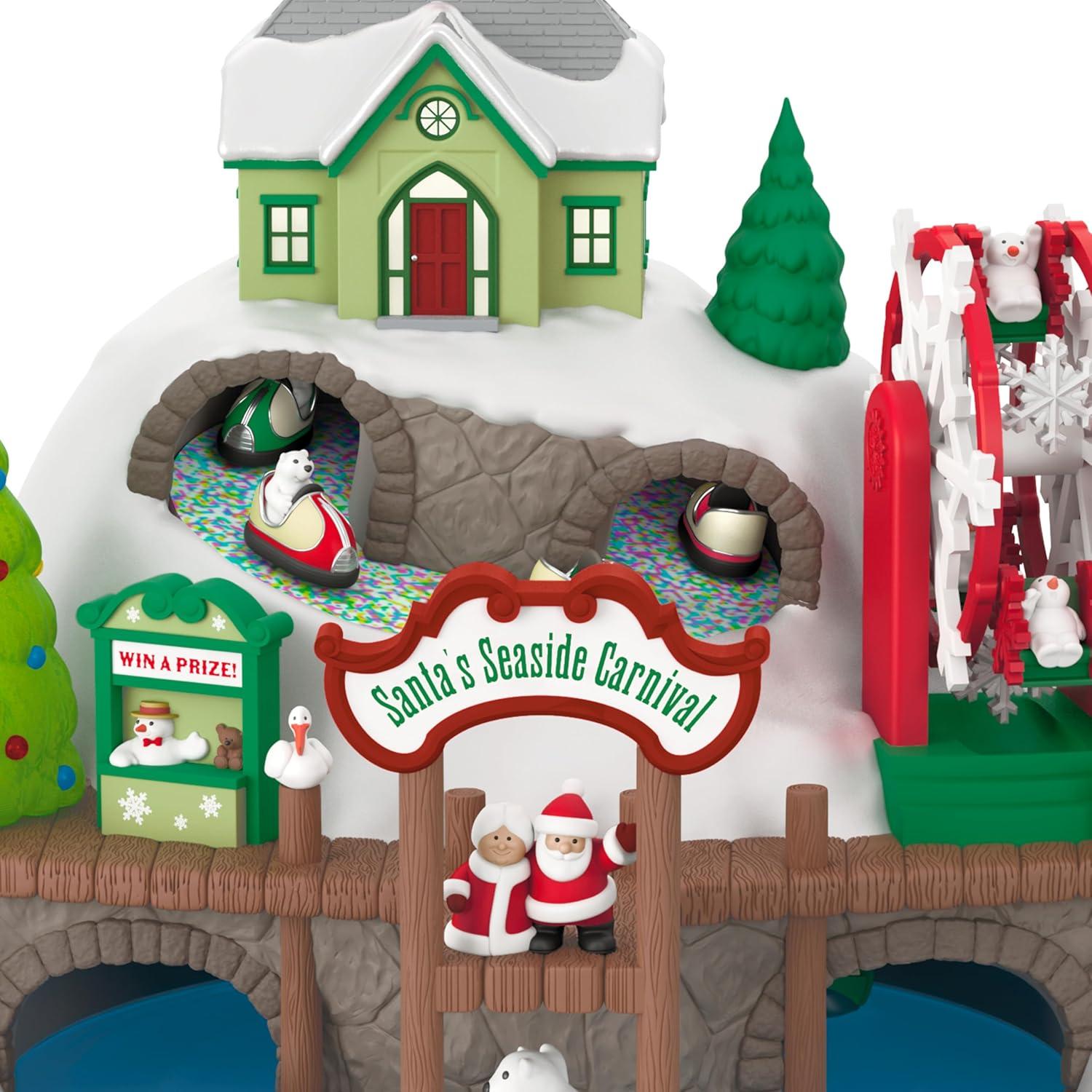 image:imageHallmark Keepsake Christmas Ornament Merry Mechanical Ride Musical with Motion Funny GiftsSantas Seaside Carnival