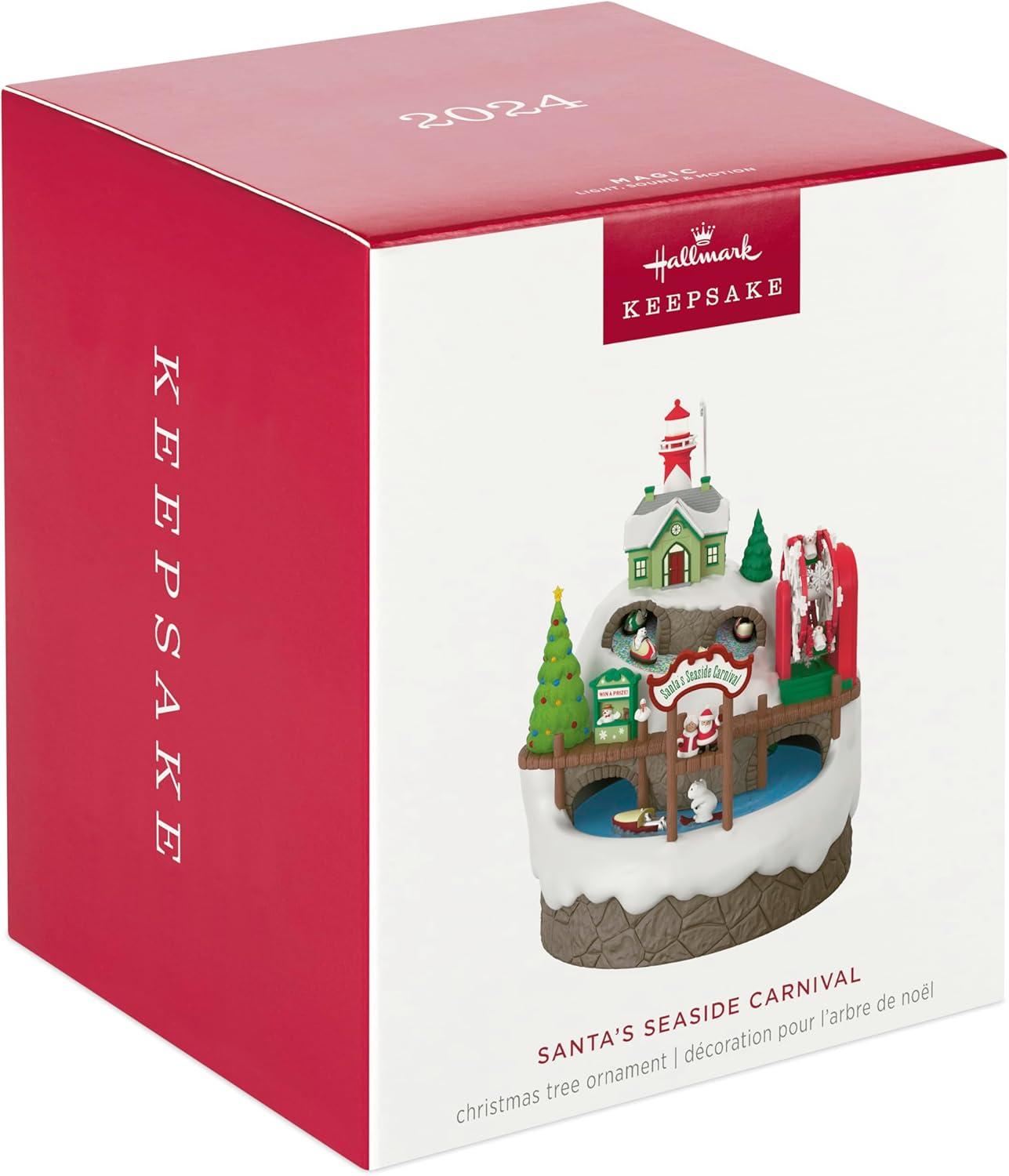 image:imageHallmark Keepsake Christmas Ornament Merry Mechanical Ride Musical with Motion Funny GiftsSantas Seaside Carnival
