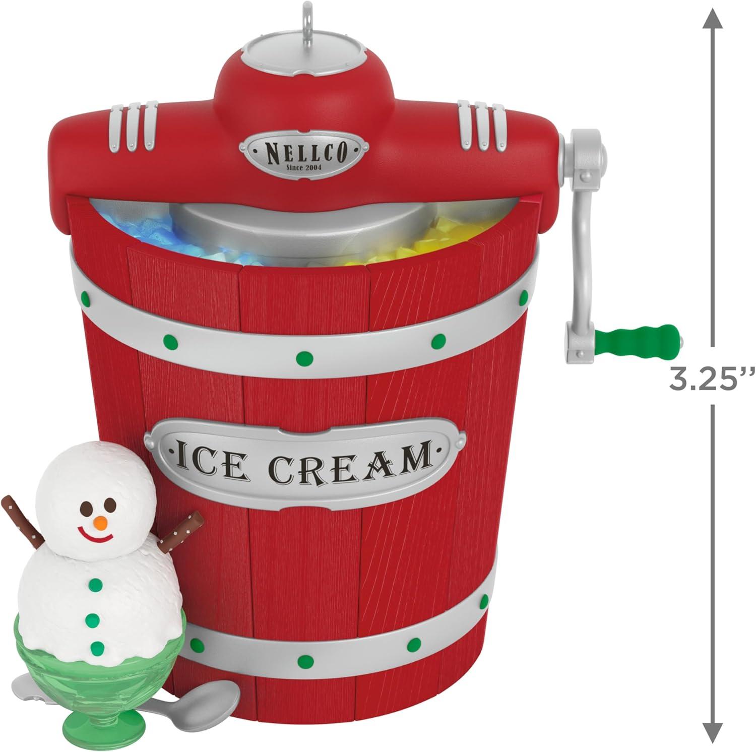 image:imageHallmark Keepsake Christmas Ornament Nellco Ice Cream Maker Musical with Light Nostalgia GiftsNellco Ice Cream Maker