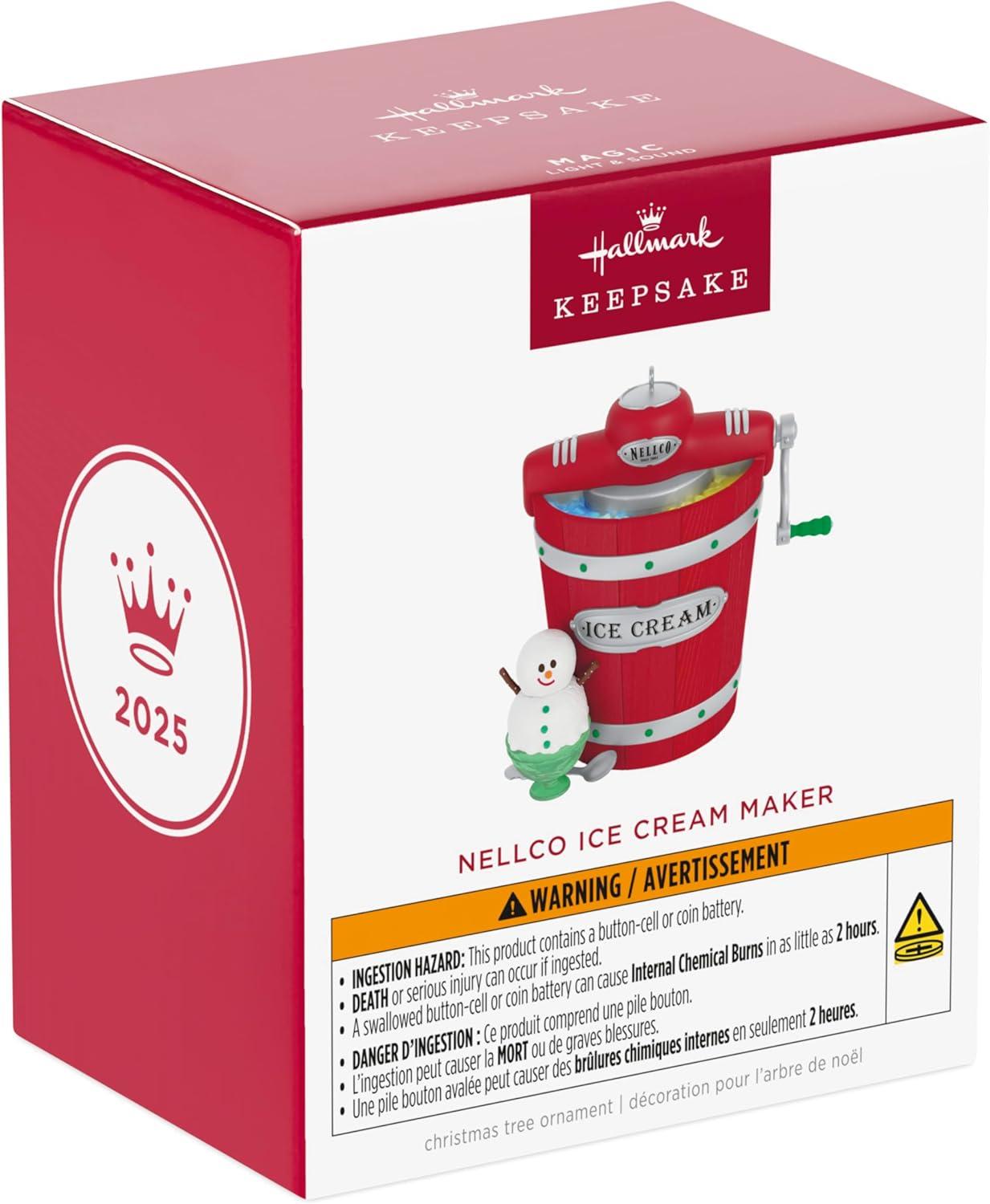image:imageHallmark Keepsake Christmas Ornament Nellco Ice Cream Maker Musical with Light Nostalgia GiftsNellco Ice Cream Maker