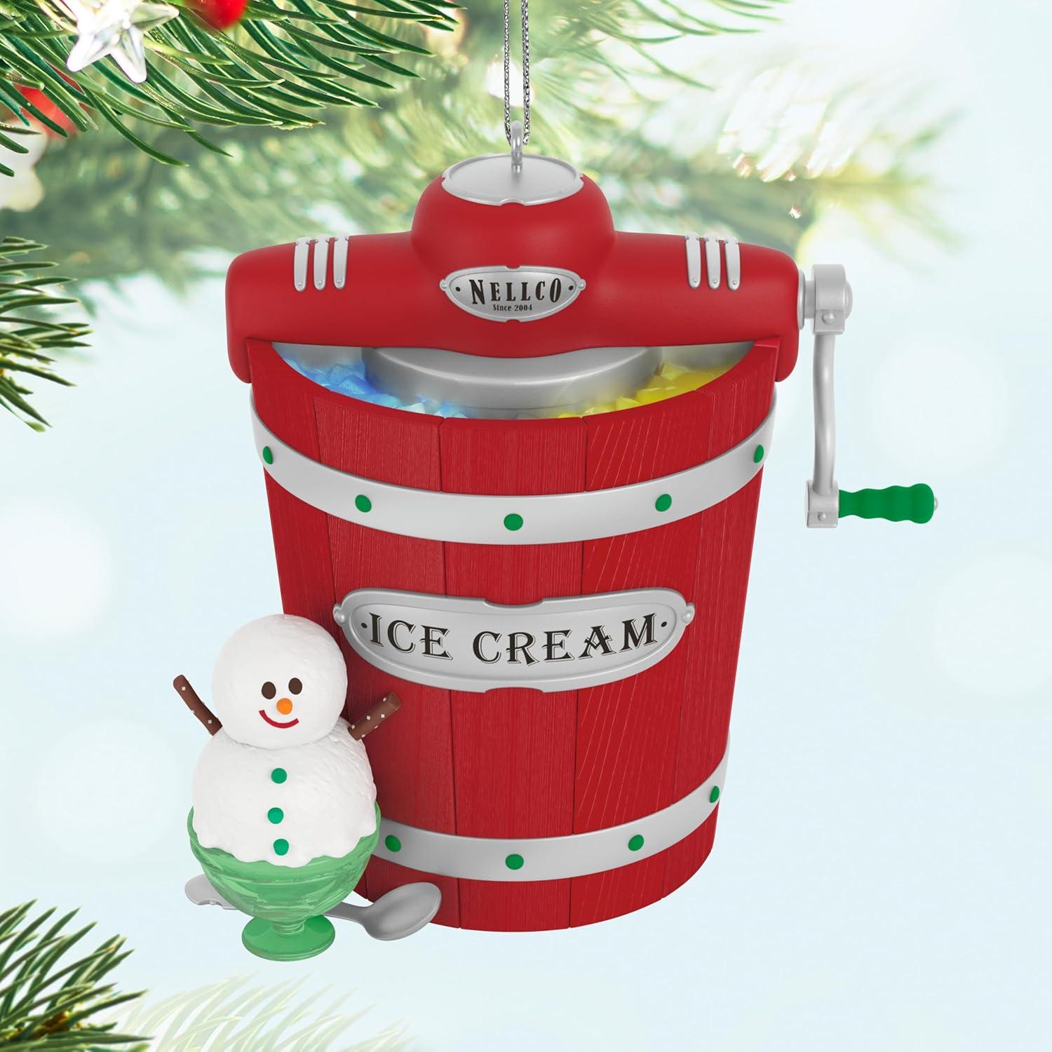 image:imageHallmark Keepsake Christmas Ornament Nellco Ice Cream Maker Musical with Light Nostalgia GiftsNellco Ice Cream Maker