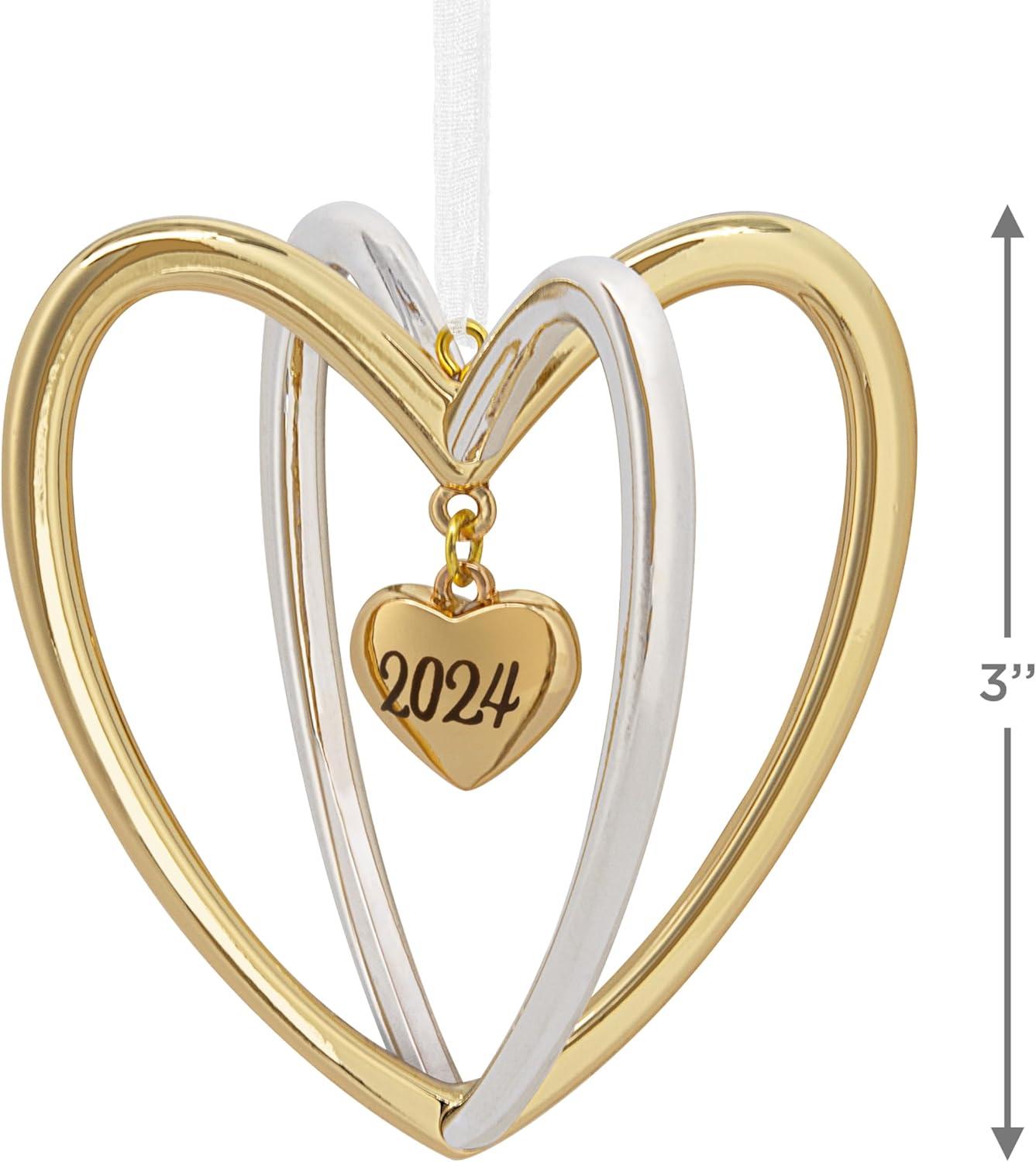 image:imageHallmark Keepsake Christmas Ornament Our First Christmas Heart 2024Double Heart 2024