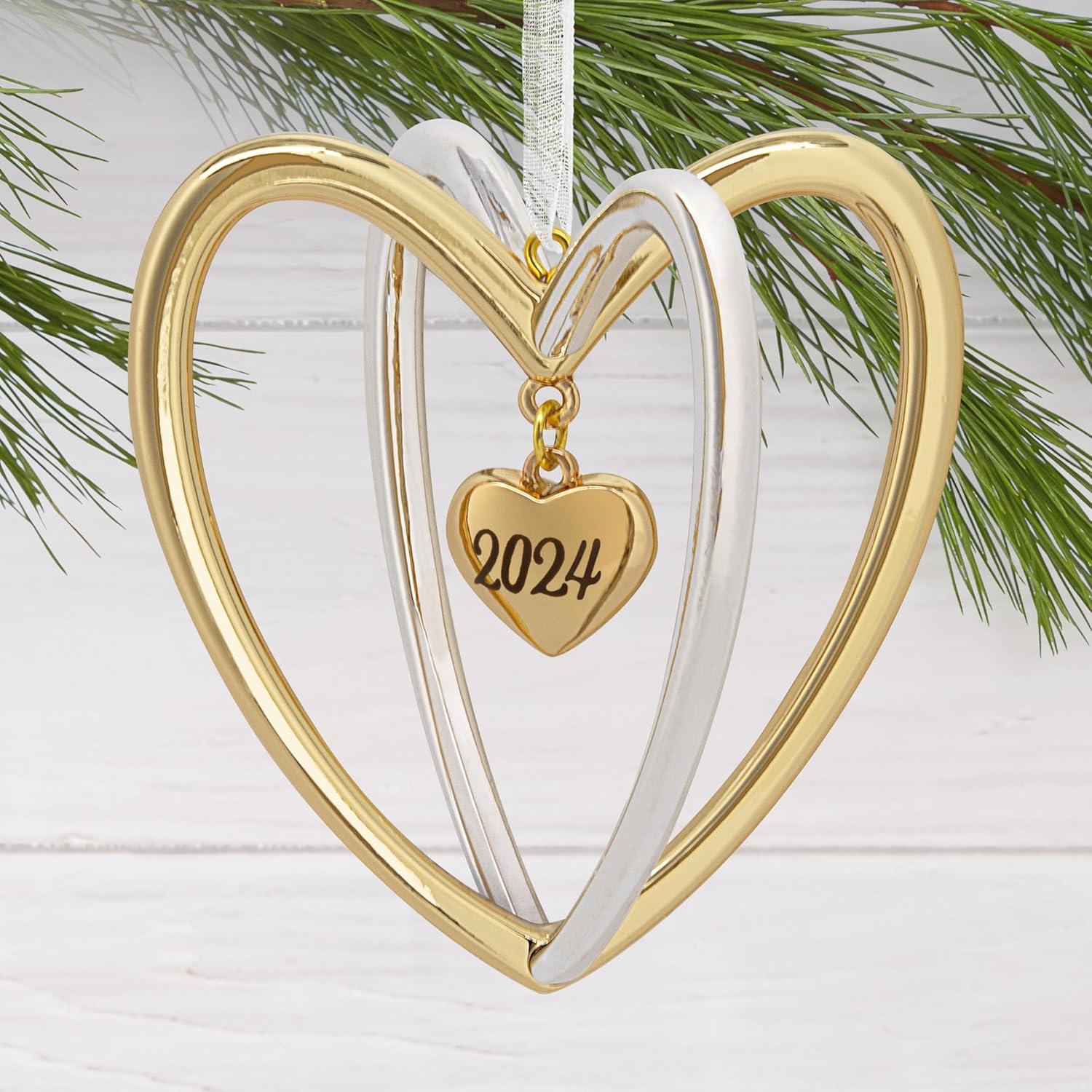 image:imageHallmark Keepsake Christmas Ornament Our First Christmas Heart 2024Double Heart 2024