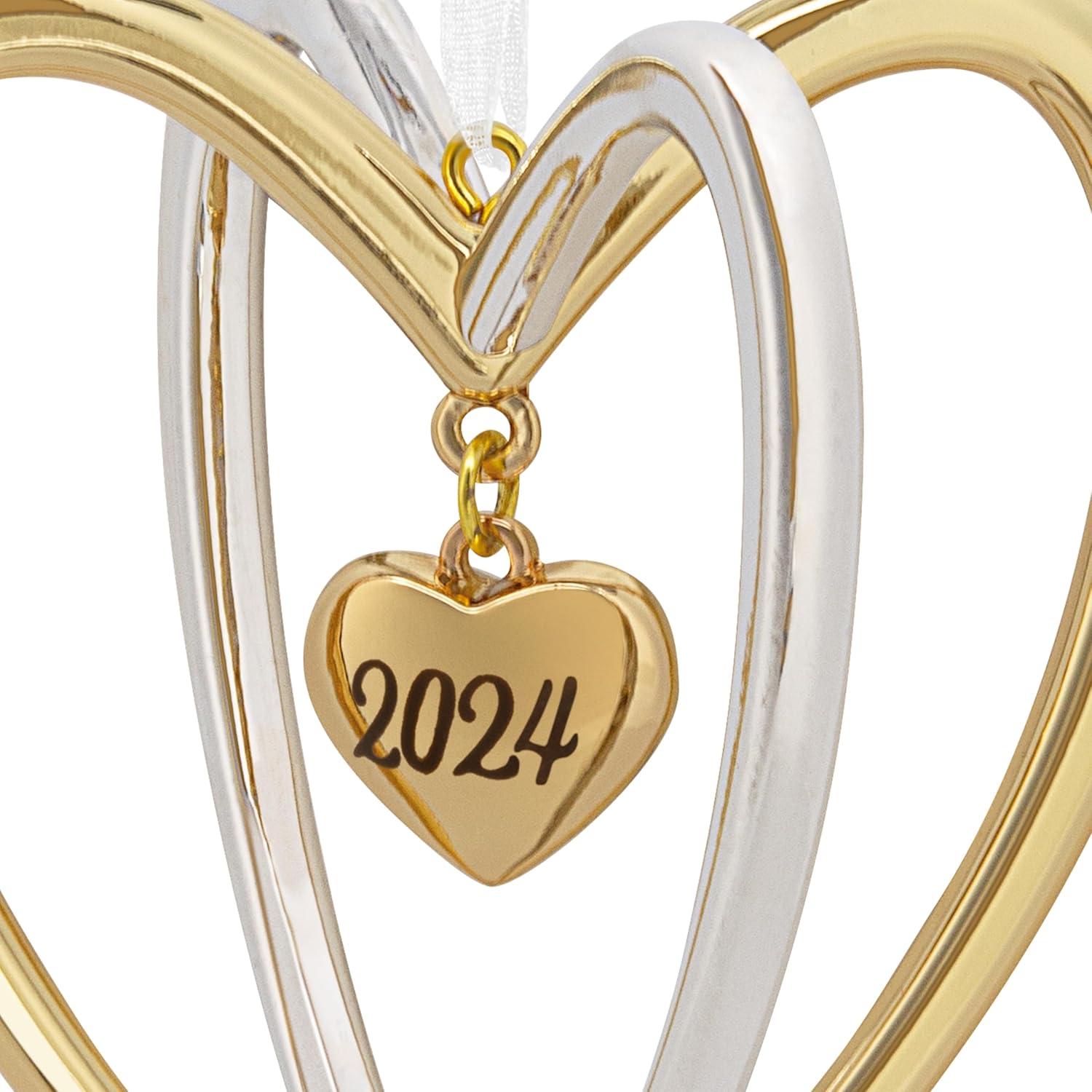 image:imageHallmark Keepsake Christmas Ornament Our First Christmas Heart 2024Double Heart 2024