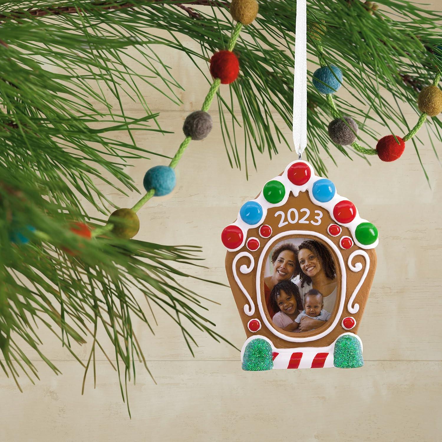 image:imageHallmark Keepsake Christmas Ornament Window Photo Frame 2024Gingerbread House 2023