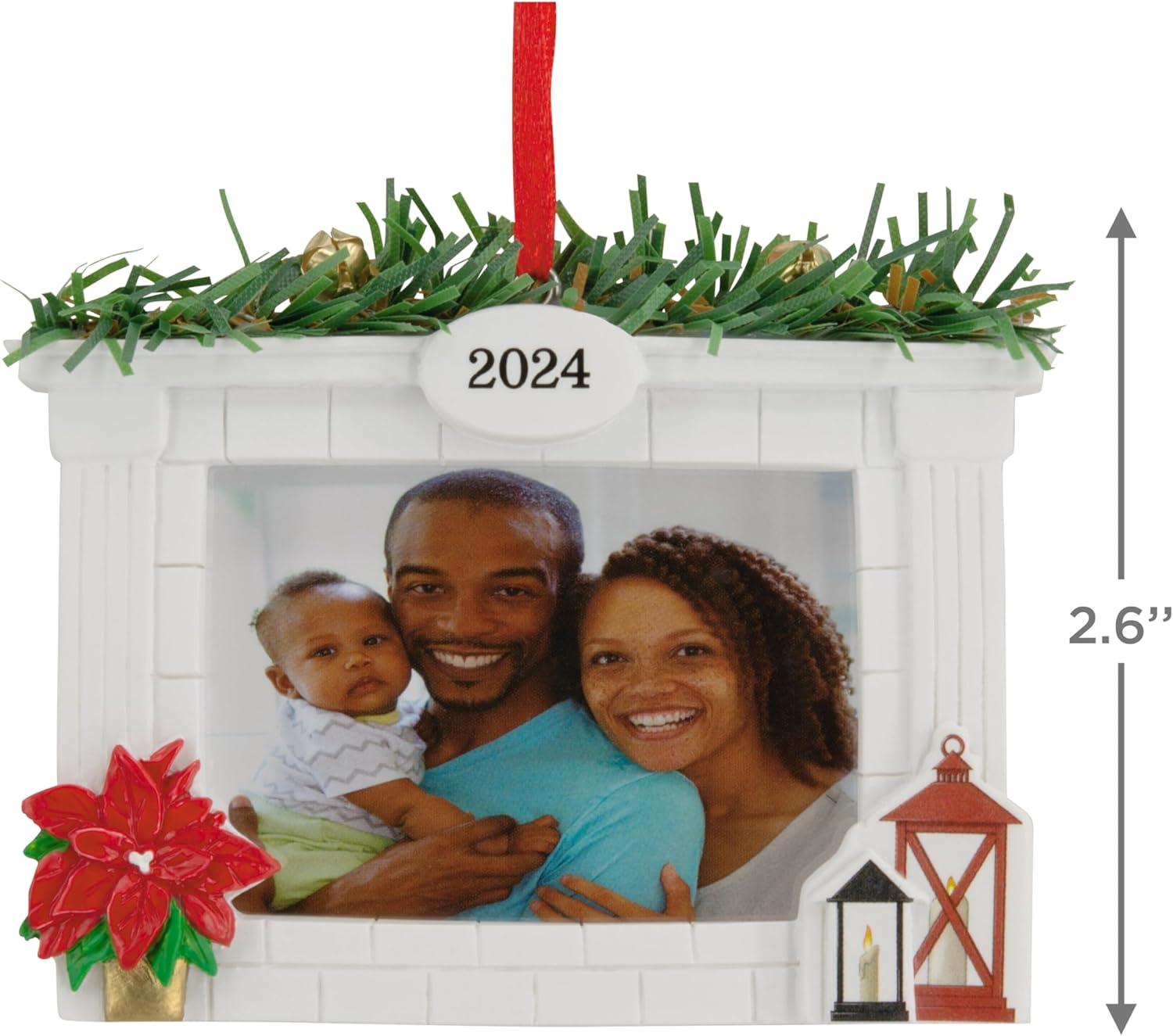 image:imageHallmark Keepsake Christmas Ornament Window Photo Frame 2024Holiday Fireplace