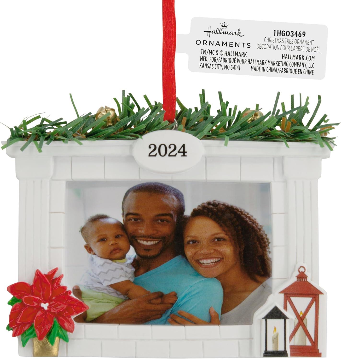 image:imageHallmark Keepsake Christmas Ornament Window Photo Frame 2024Holiday Fireplace