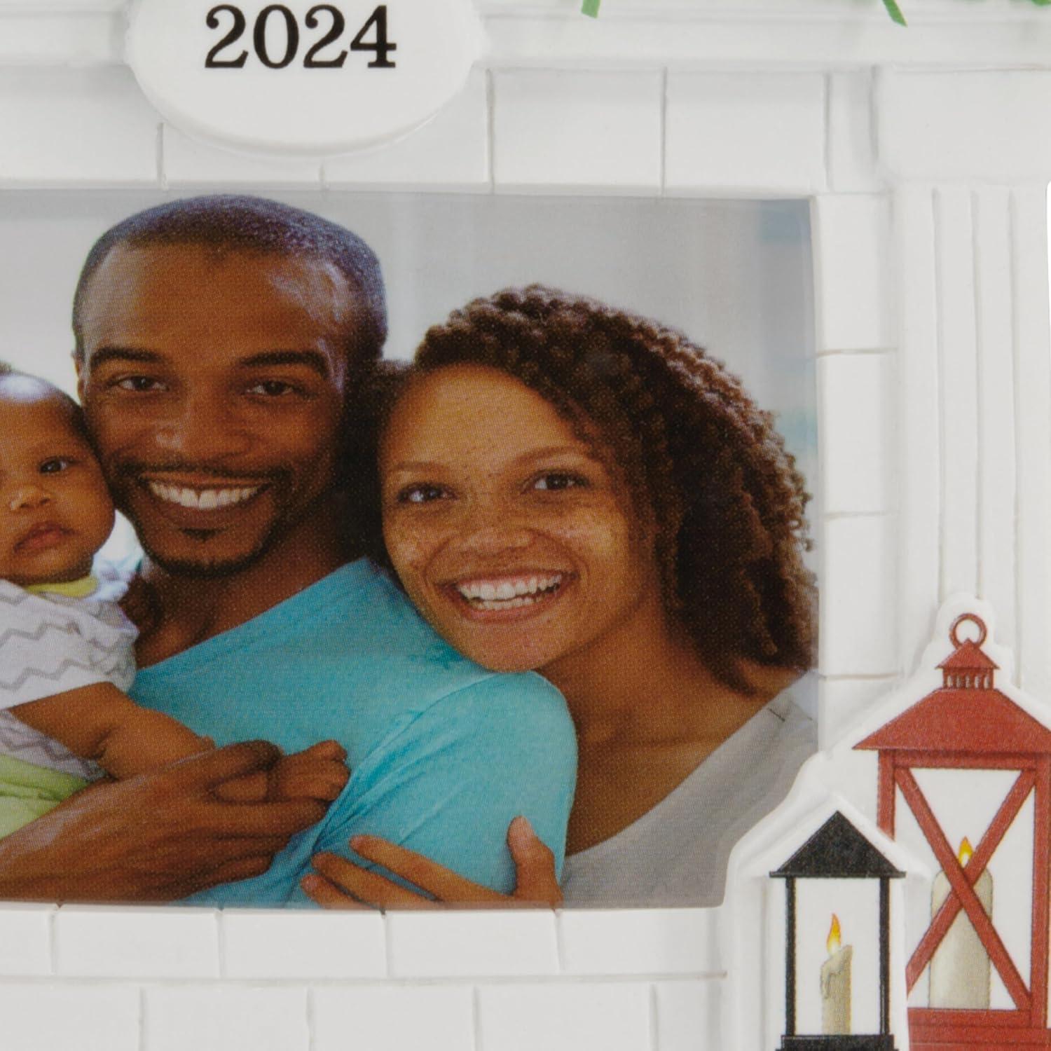 image:imageHallmark Keepsake Christmas Ornament Window Photo Frame 2024Holiday Fireplace