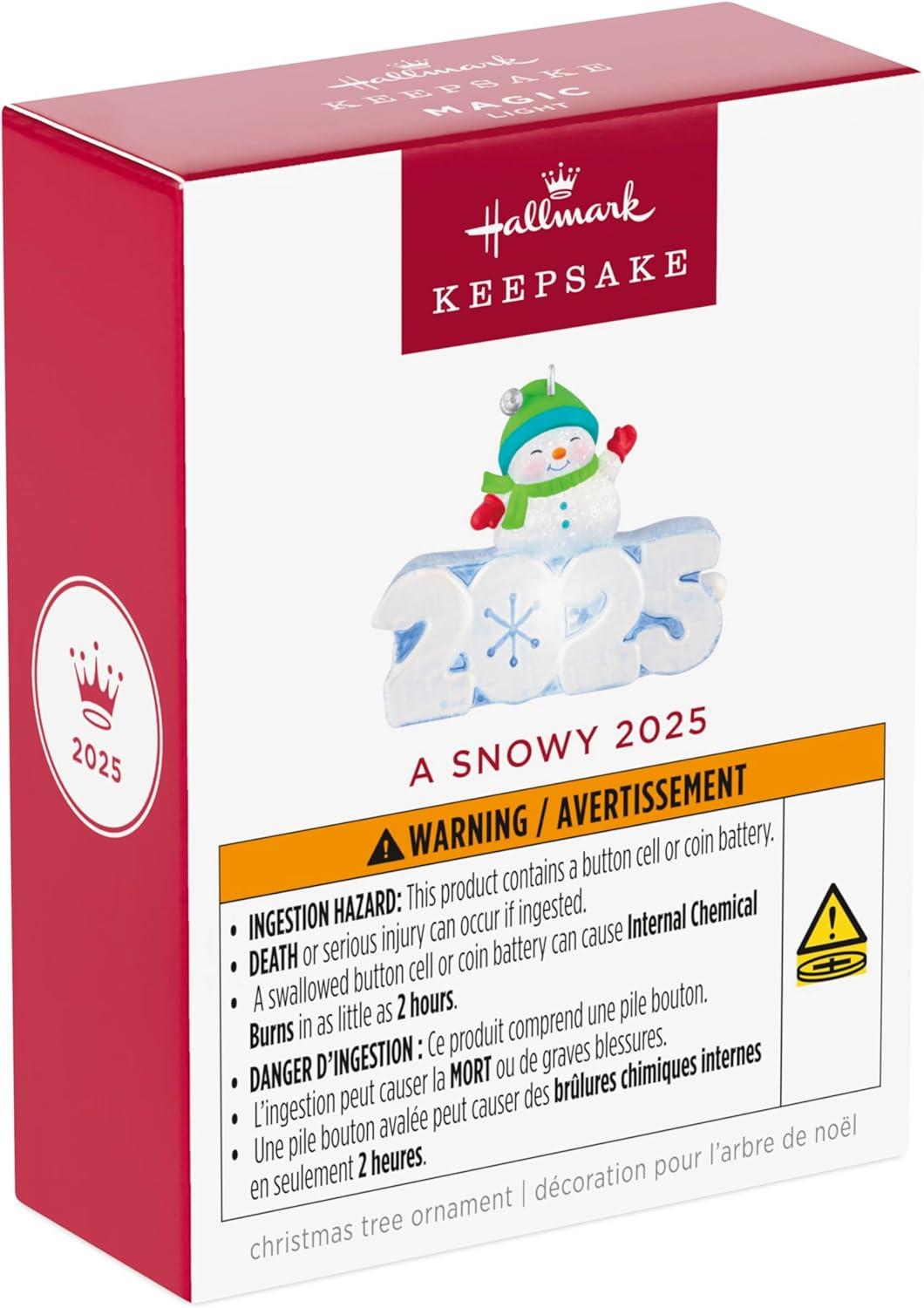 image:imageHallmark Keepsake Mini Christmas Ornament A Snowy 2025 125 Tiny Ornament for Tabletop TreeA Snowy 2025