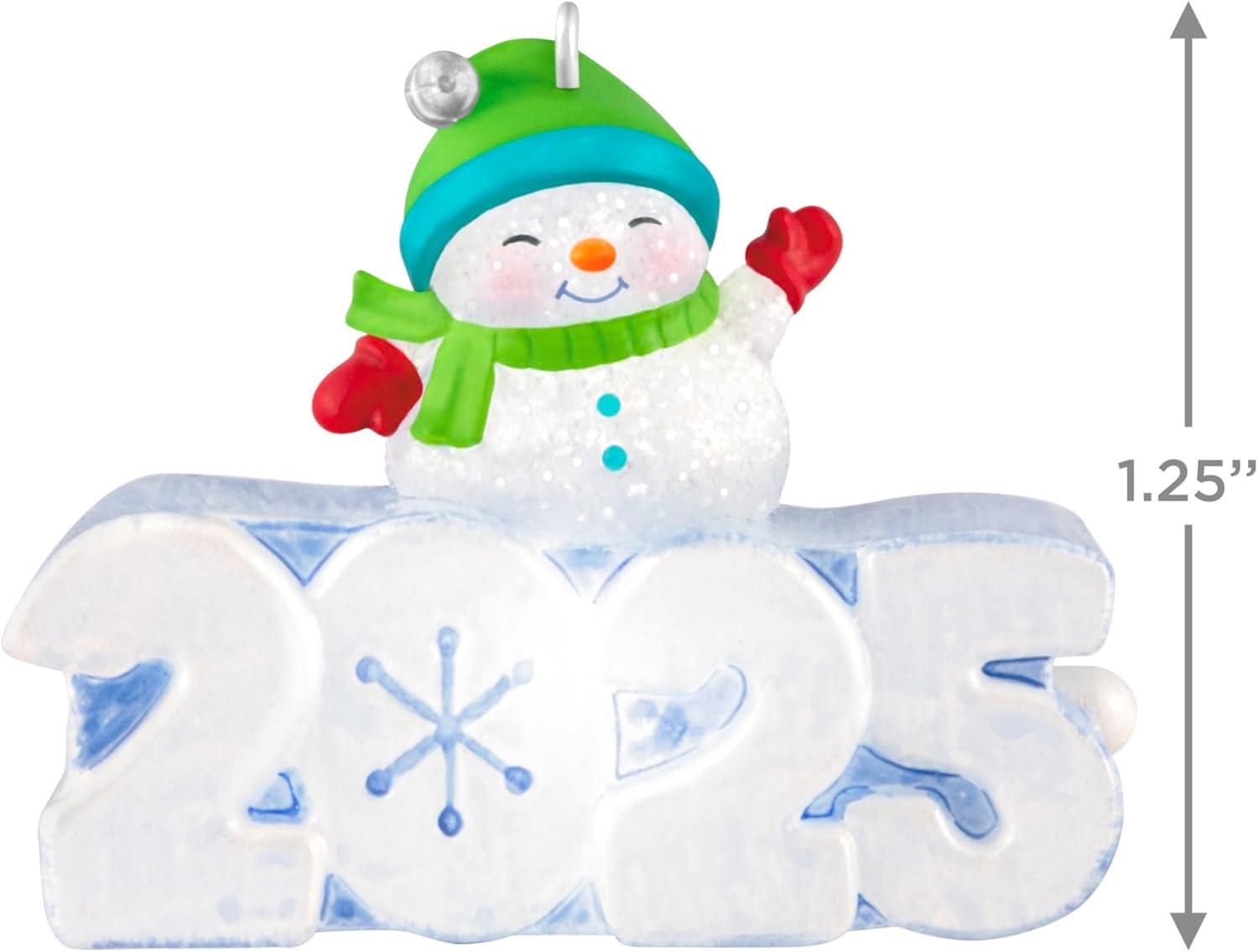 image:imageHallmark Keepsake Mini Christmas Ornament A Snowy 2025 125 Tiny Ornament for Tabletop TreeA Snowy 2025